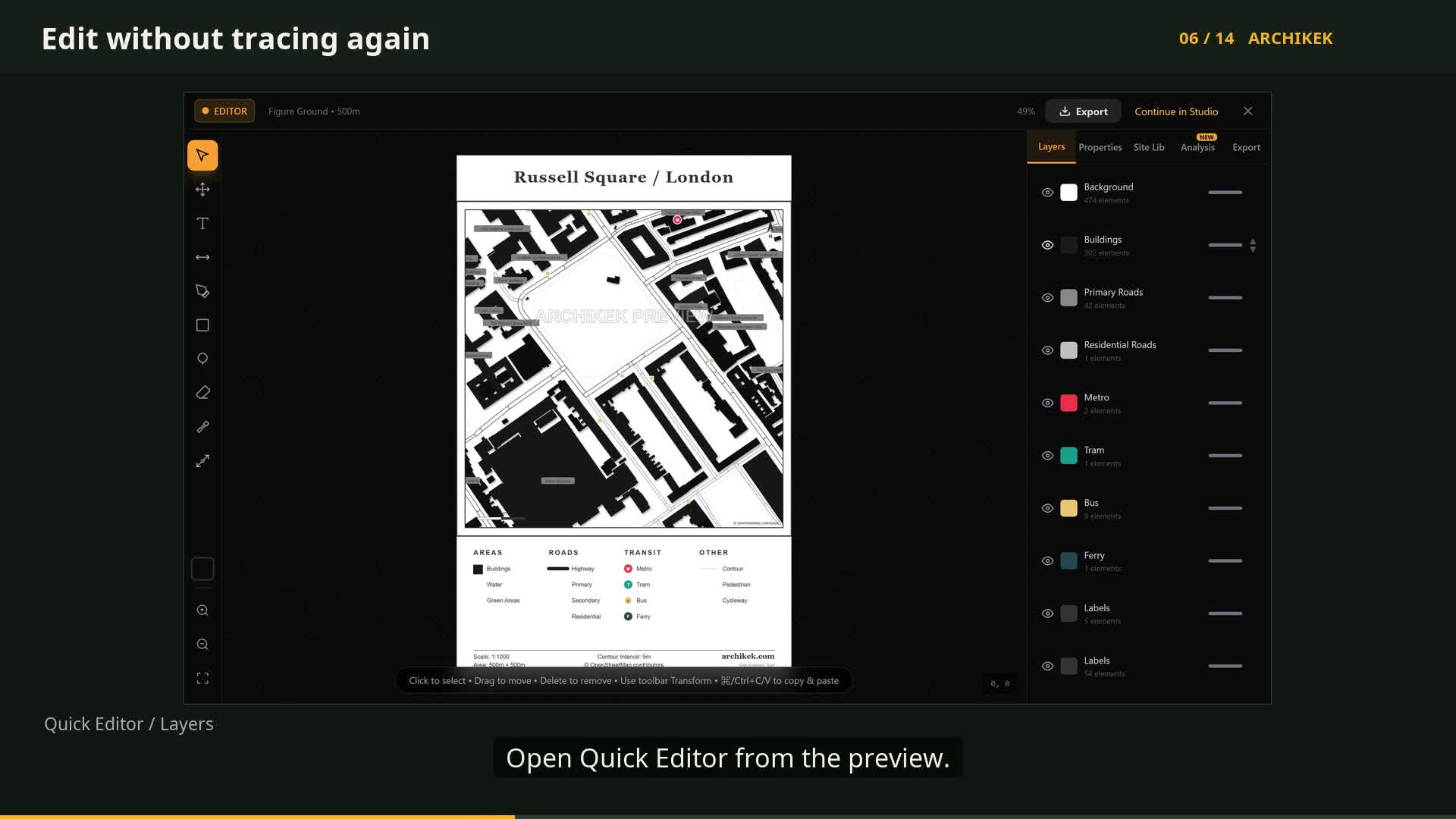 Edit map layers
