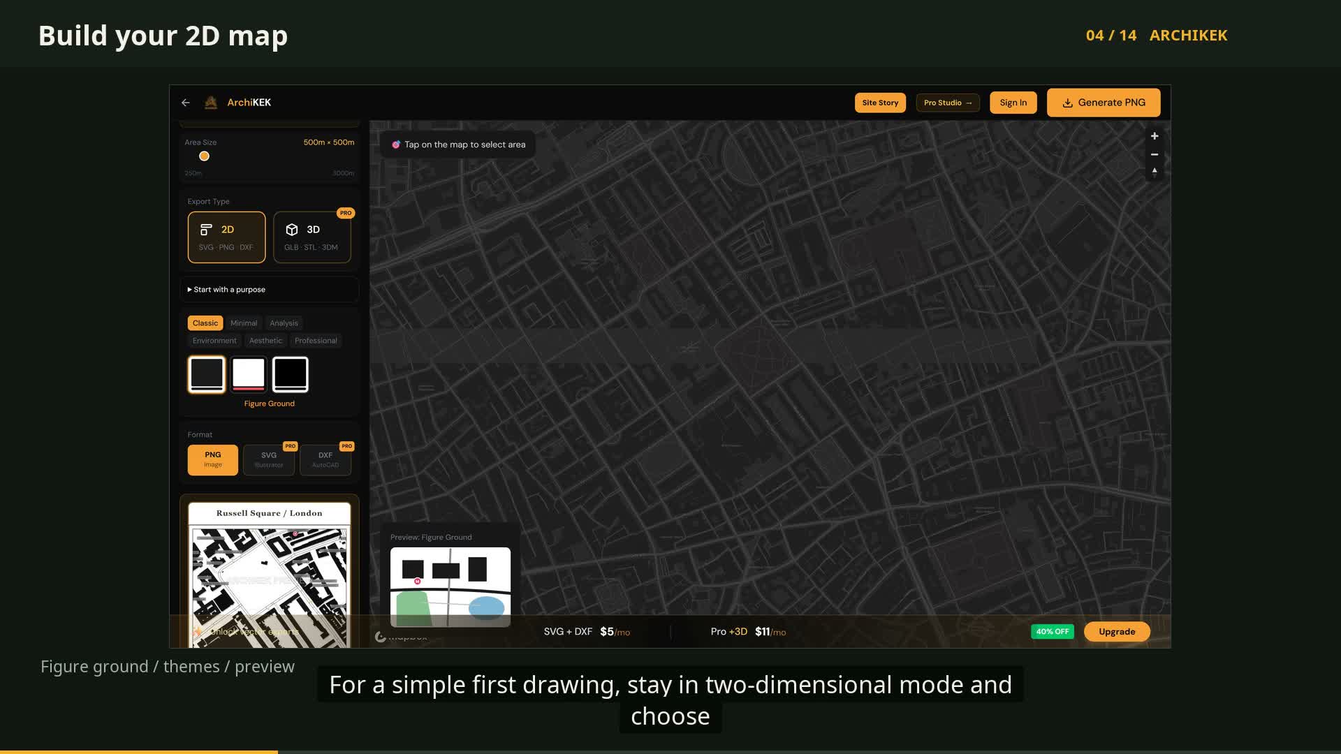 Style a 2D map